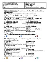Đề kiểm tra học kì I Tin học 6 - Năm học 2015-2016 - Trường THCS Bình Châu